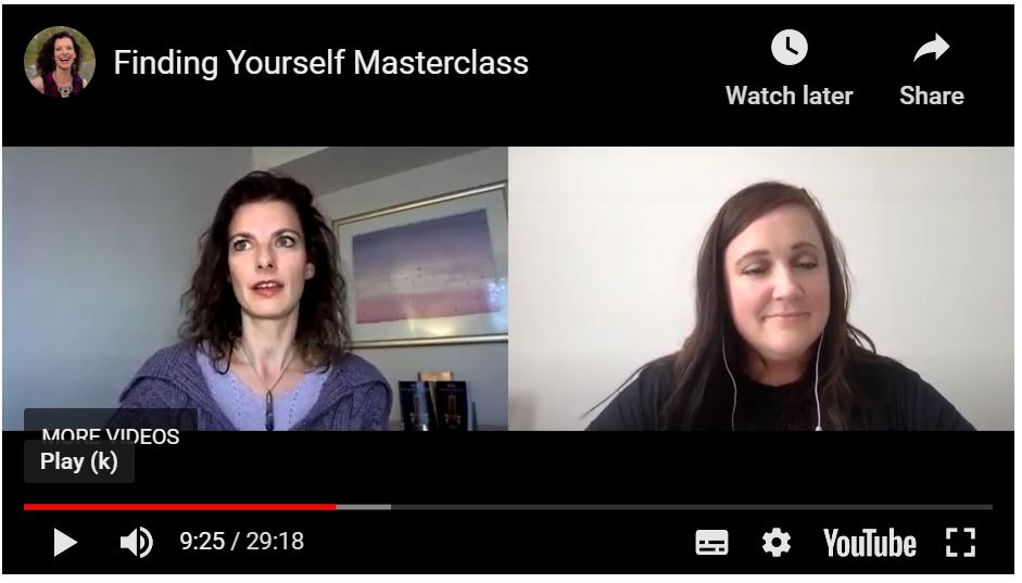 Finding yourself masterclass